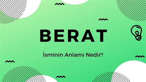 Berat ismi kuranda varmı