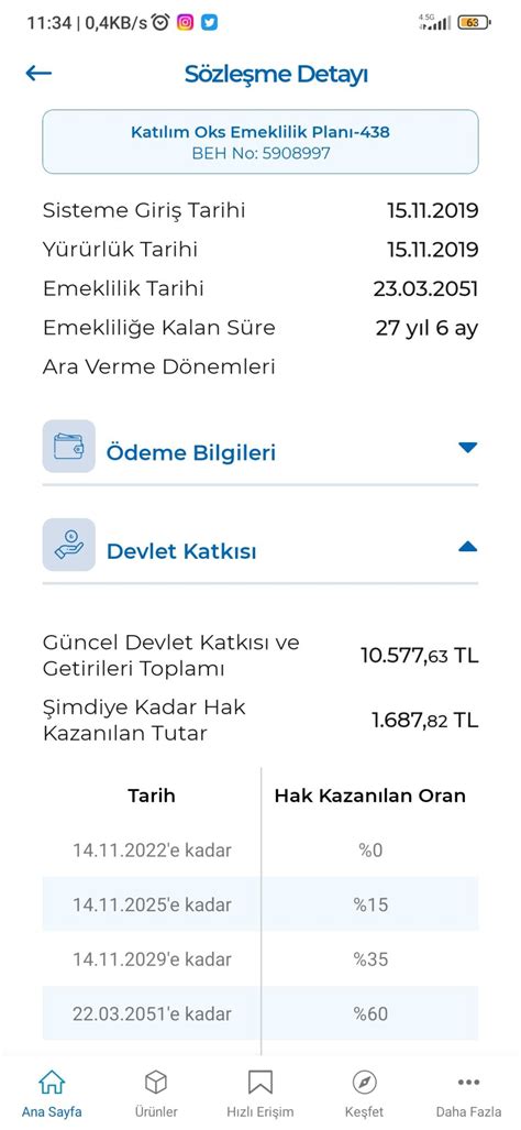 Bes otomatik katılım miktarı