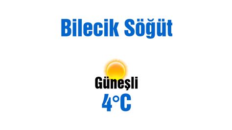 Bilecik söğüt hava durumu