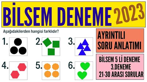 Bilsem 1 sınıf çıkmış sınav soruları