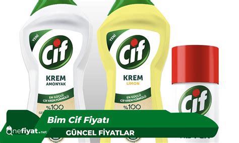 Bim cif krem fiyatı