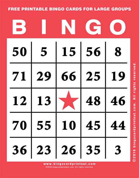 Bingo Game Cards To Print