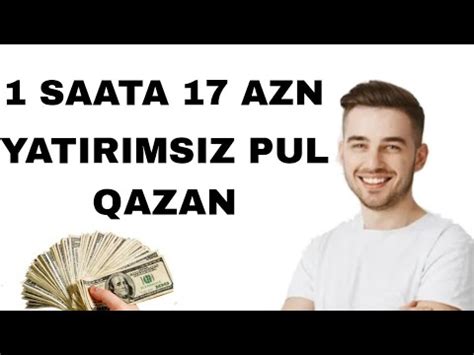 Bir gündə sərmayə qoymadan real pul qazanın