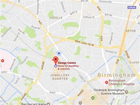 Birmingham Jewellery Quarter Map
