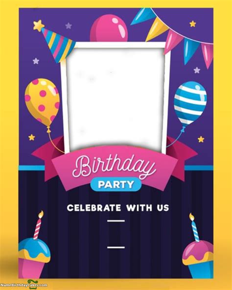 Birthday Invitation Card Online Editing