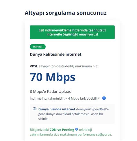 Bizim internet altyapı sorgulama