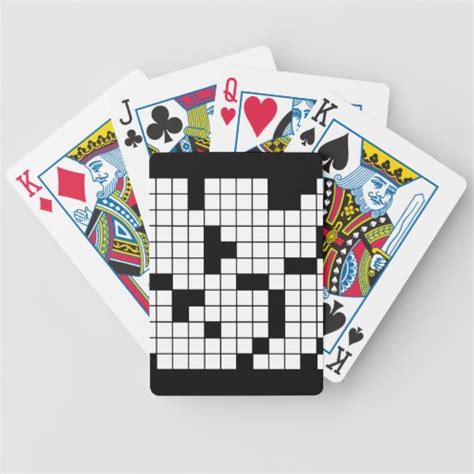 Black Playing Cards Crossword
