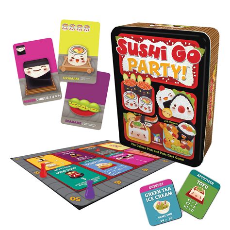 Board game sushi cards video