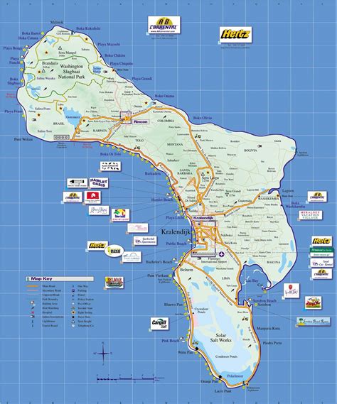 Bonaire Tourist Map