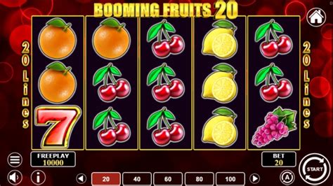 Booming Fruits 20 слот