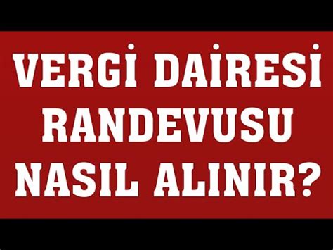 Bostancı vergi dairesi randevu