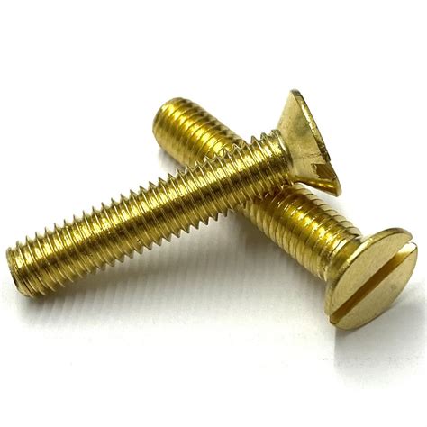 Brass Slotted Machine Screws