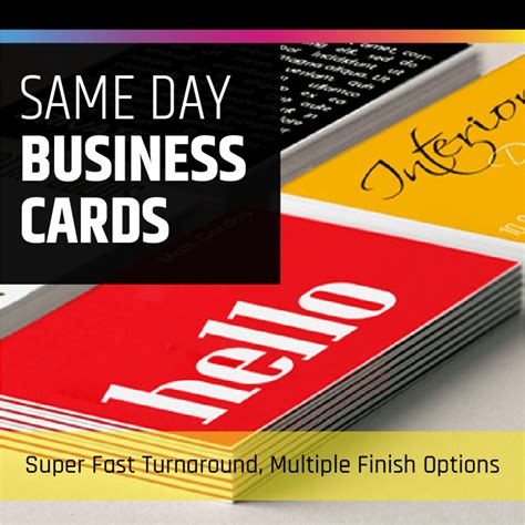 Business Cards Same Day Service