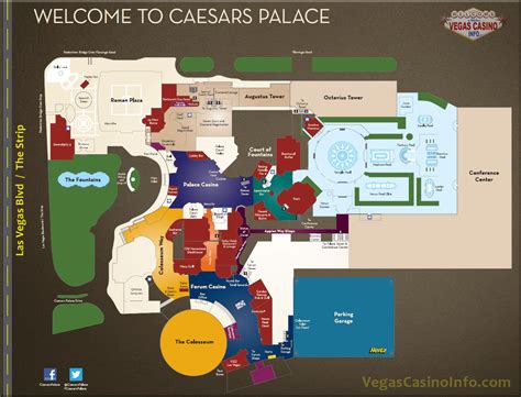 Caesars Palace Las Vegas Casino Map