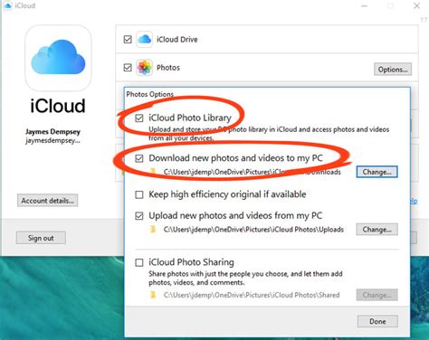 Can't download picture from icloud to imac