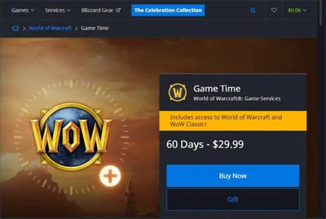 Can You Gift Wow Subscription