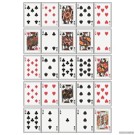 Card Game Printable