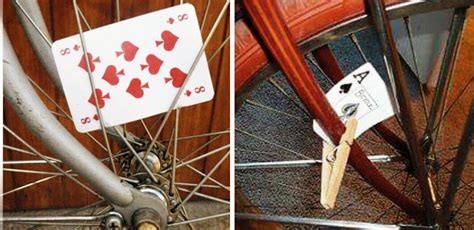 Cards On Bicycle Spokes