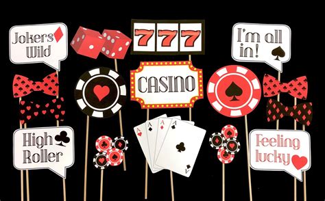 Casino Theme Photo Booth Props