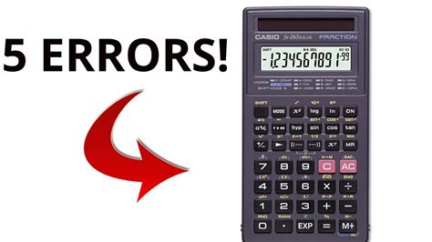 Casio Calculator P Error