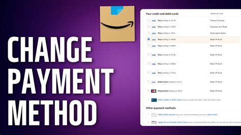 Change Default Payment Card Amazon