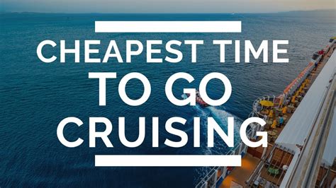 Cheapest Time To Book A Cruise