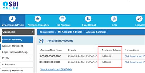 Check My Bank Account Balance Online Sbi