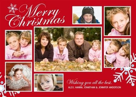 Christmas Card Picture Collage Template
