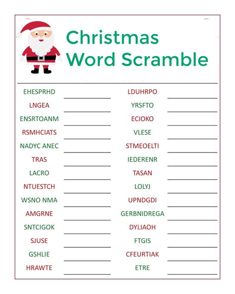 Christmas Scrabble Words