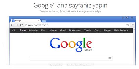 Chrome ana sayfa değişmiyor