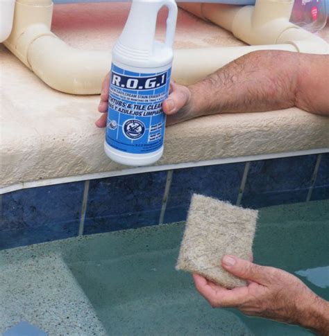 Clean Pool Tile Calcium Removal