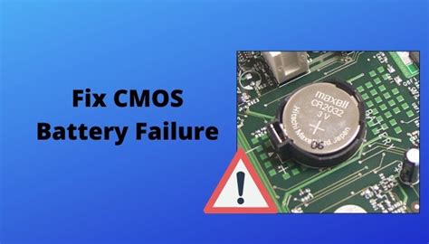 Cmos Battery Failure