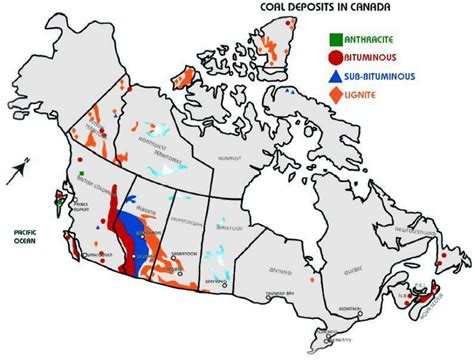 Coal Mines In Canada Map