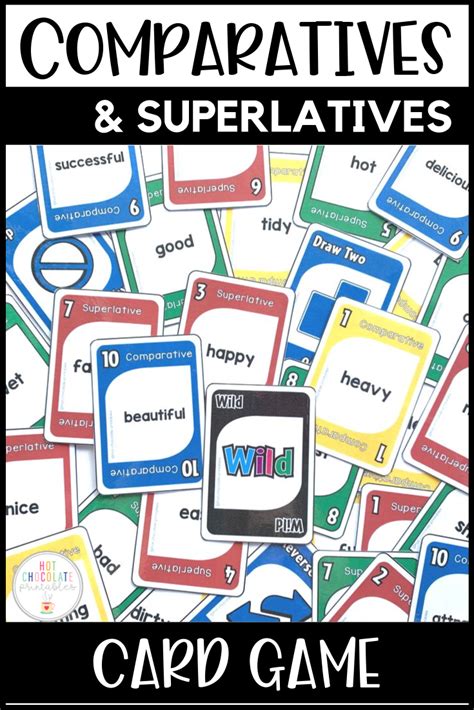 Comparative And Superlative Adjectives Games Card Comparative And Superlative Adjectives Games Card