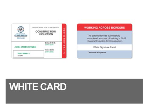 Construction White Card Database