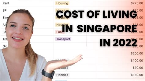 Cost Of Living Singapore 2022