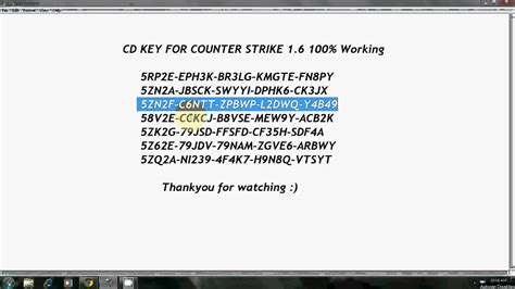 Counter strike 25 cd key