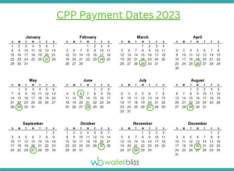 Cpp Disability Payment Dates 2023