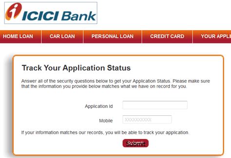 Credit Card Status Icici Bank