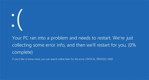 Critical process died windows 10 hatası çözümü