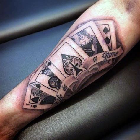 Deck Of Cards Tattoo Bicep