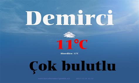 Demirci hava durumu