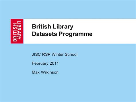 Deposit Of Datasets British Academy