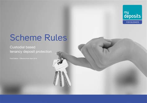 Deposit Protection Scheme Rules