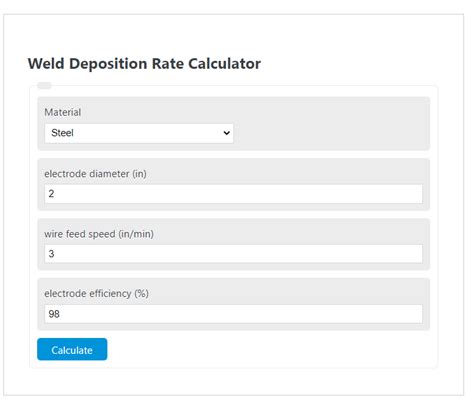 Deposition Rate Calculator