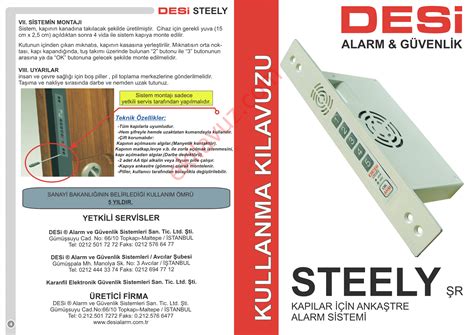 Desi steely alarm kullanma kılavuzu