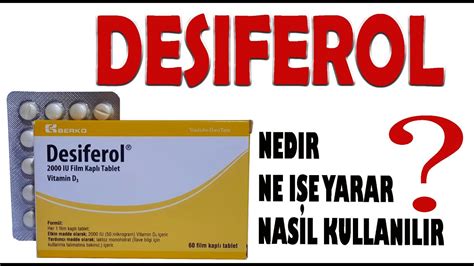 Desiferol tablet fiyat 2019