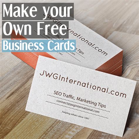 Design Your Own Business Cards Free Online