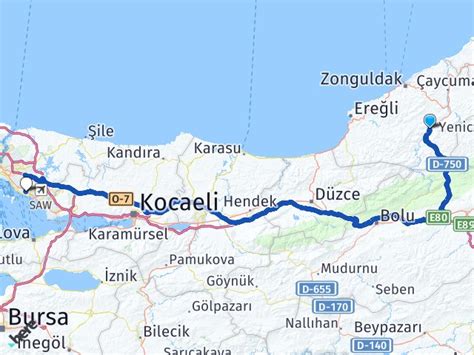 Devrek istanbul arası kaç km