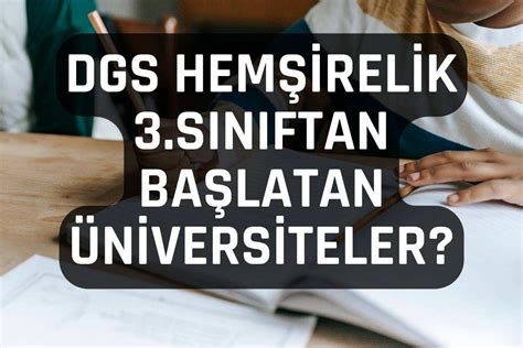 Dgs 3 sınıftan başlatan üniversiteler beslenme ve diyetetik